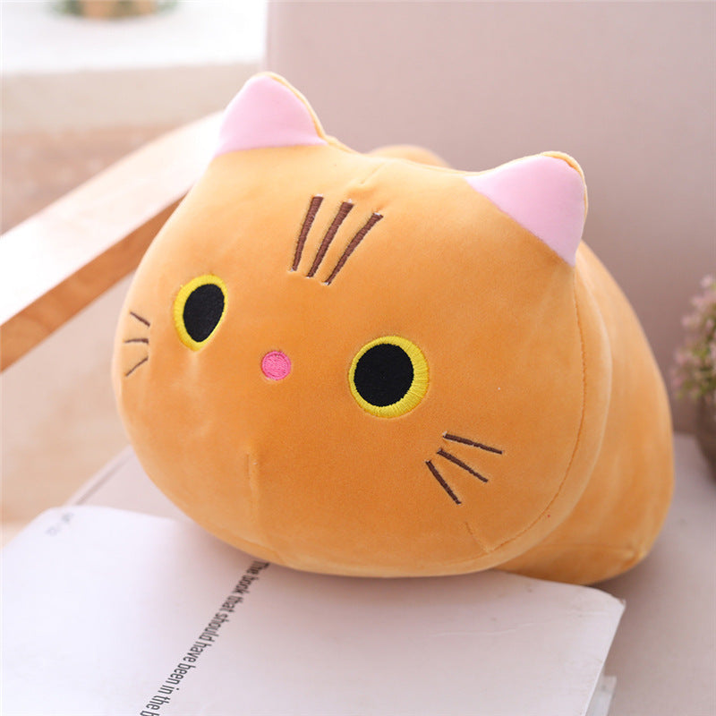 Large Cartoon Cat Plush Pillow | Oversized Stuffed Animal Body Cushion | Soft Long Cat Doll Gift for Kids & Home Décor