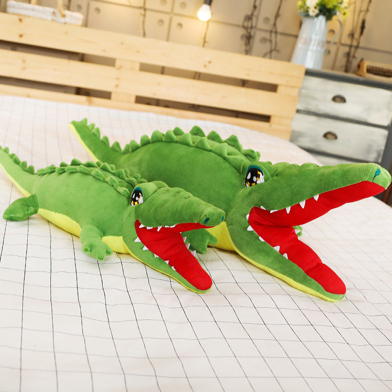 Alligator Plush Toy | Soft Stuffed Animal Crocodile Doll Cushion | Cute Novelty Gift for Kids & Animal Lovers