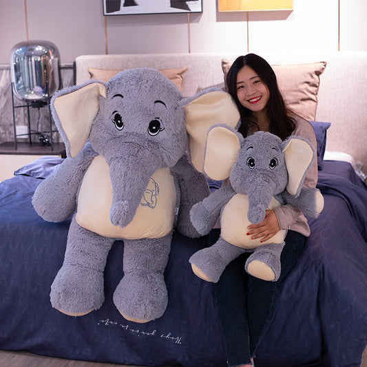 Giant Elephant Plush Toy Doll | Soft Dreamy Stuffed Animal Cushion | Romantic Gift for Girlfriend & Adults in Multiple Sizes