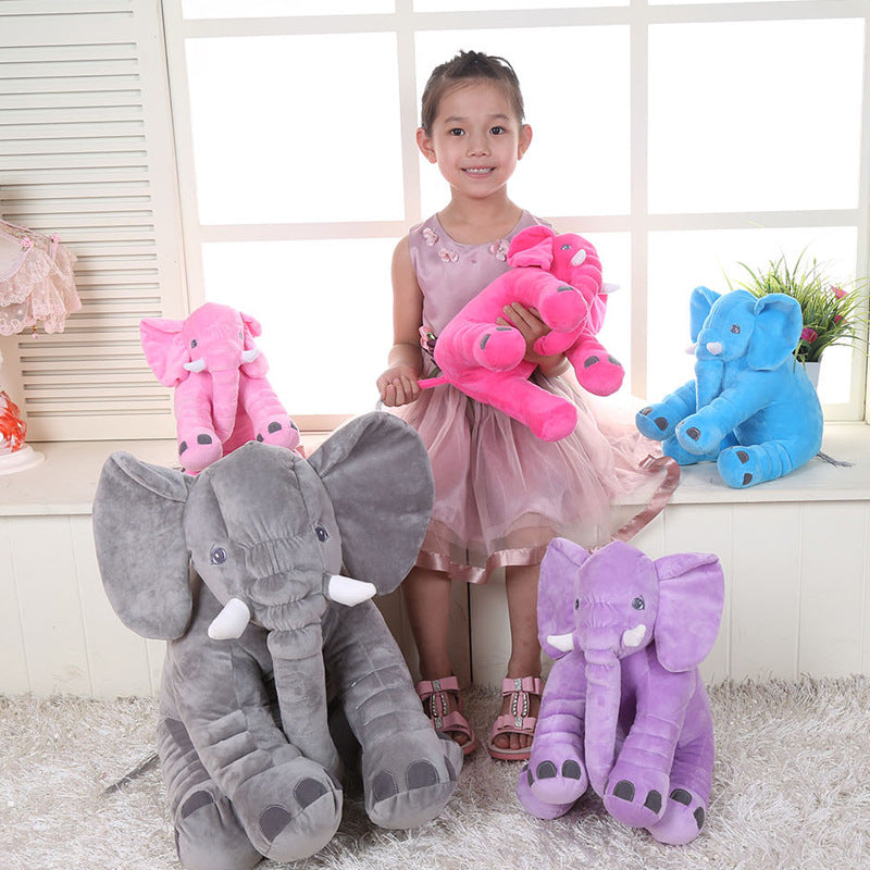 Elephant Plush Toy Pillow | Soft Stuffed Animal Sleep Comfort Doll | Cute Baby & Kids Bedtime Gift