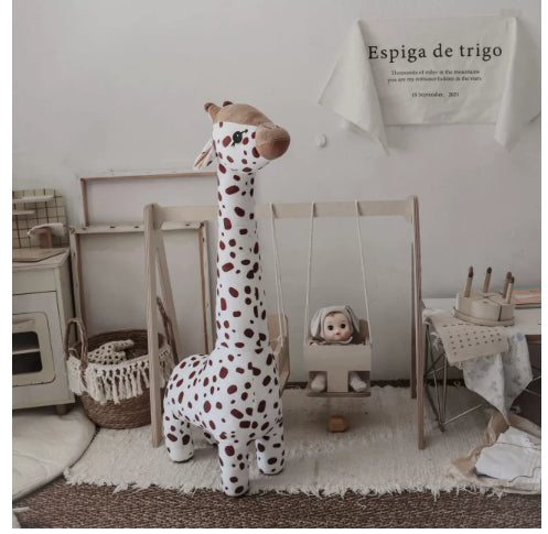 Giraffe Plush Toy | Soft Stuffed Animal Comfort Doll | Cute Kids Bedroom Gift in Premium Cotton