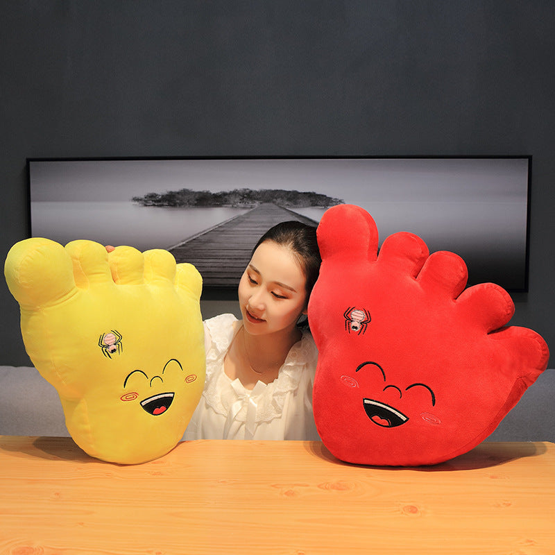 Giant Foot Shaped Plush Pillow | Soft Stuffed Novelty Nap Cushion | Funny Kids Gift Ages 4 to 6 in Multiple Colours