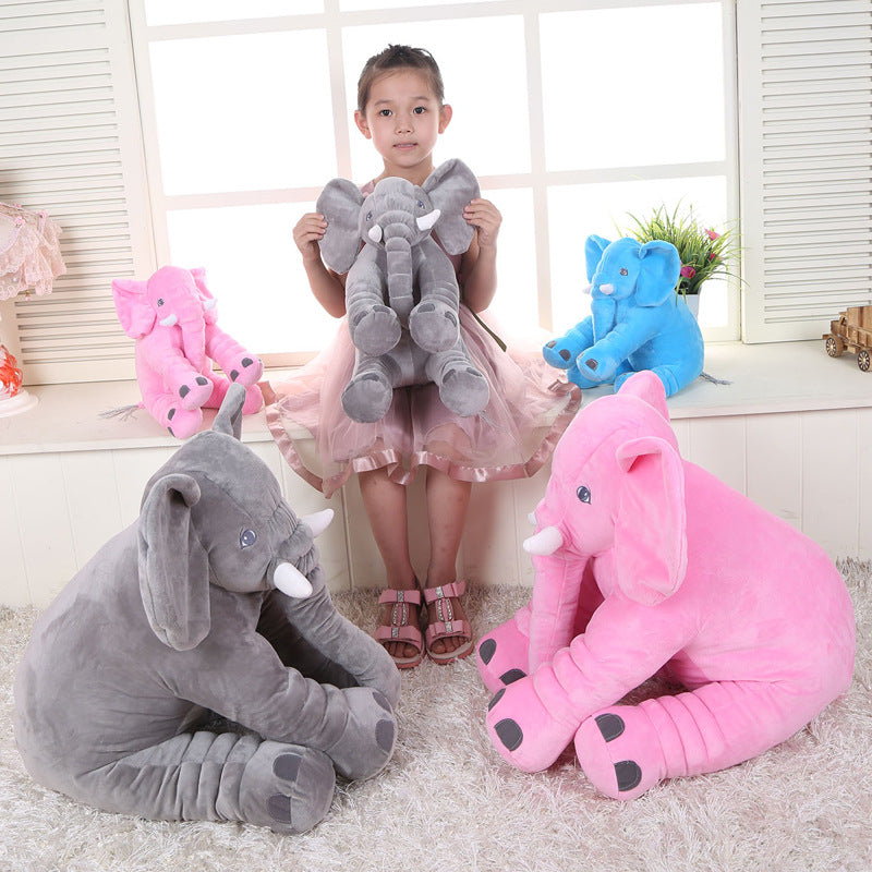 Elephant Plush Toy Pillow | Soft Stuffed Animal Sleep Comfort Doll | Cute Baby & Kids Bedtime Gift