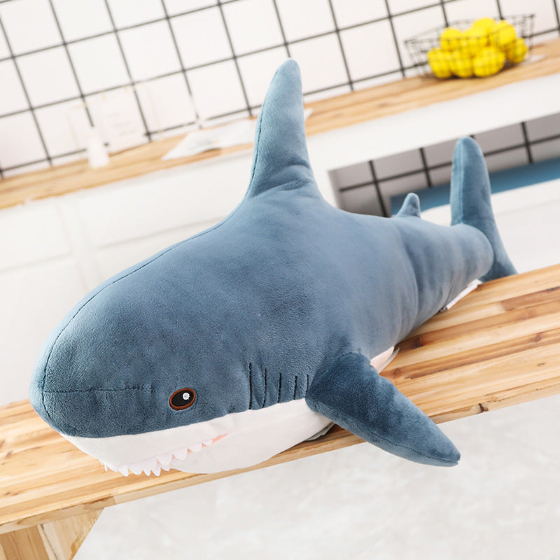 Cute Shark Plush Toy | Soft Stuffed Animal Sofa & Bedroom Décor Cushion | Novelty Gift for Teens & Adults in Multiple Sizes