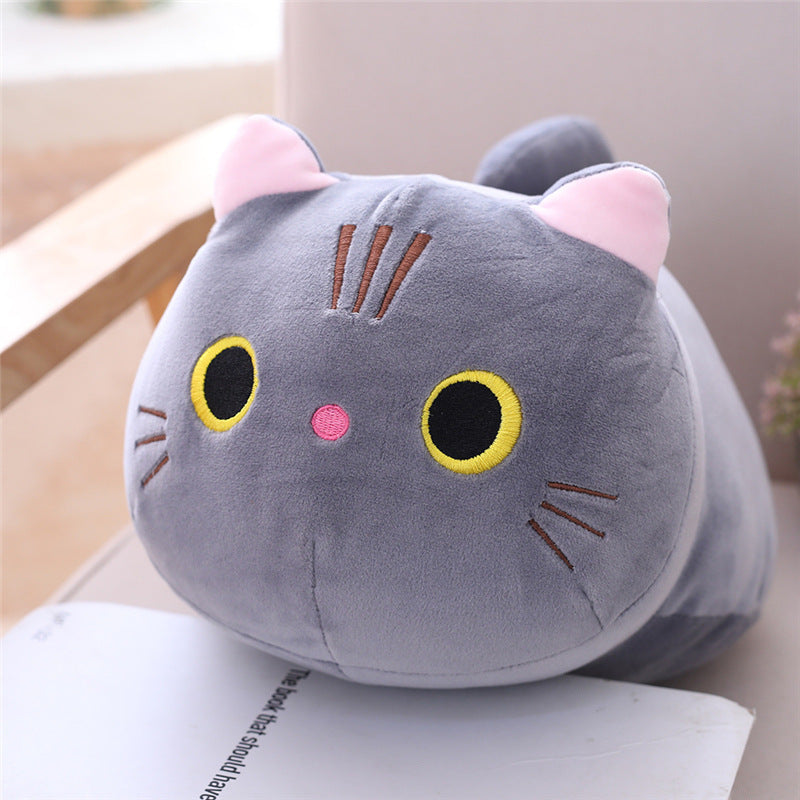 Large Cartoon Cat Plush Pillow | Oversized Stuffed Animal Body Cushion | Soft Long Cat Doll Gift for Kids & Home Décor