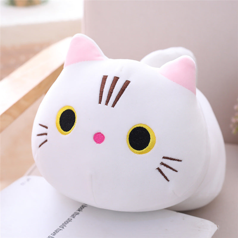 Large Cartoon Cat Plush Pillow | Oversized Stuffed Animal Body Cushion | Soft Long Cat Doll Gift for Kids & Home Décor