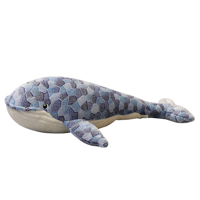 Blue Whale Plush Toy Pillow | Super Soft Stuffed Animal Cushion | Cute Ocean Gift for Children Ages 4 to 6 in Multiple Sizes