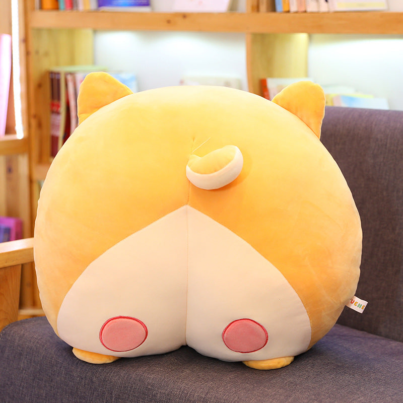 Corgi Butt Plush Cushion | Stuffed Dog Bum Seat Pillow | Cute Animal Chair Pad Gift for Kids & Home Décor