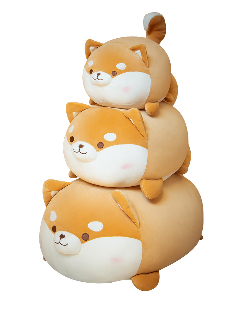 Shiba Inu Puppy Plush Toy Pillow | Super Soft Stuffed Dog Sleep Cushion | Cute Birthday Gift for Girls in Multiple Sizes
