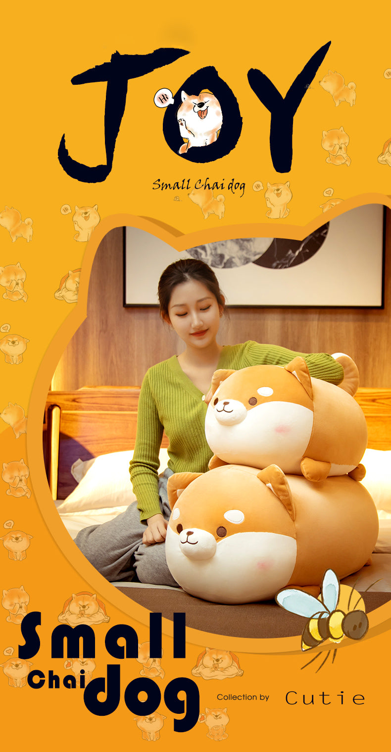 Shiba Inu Puppy Plush Toy Pillow | Super Soft Stuffed Dog Sleep Cushion | Cute Birthday Gift for Girls in Multiple Sizes