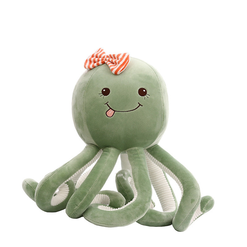 Colorful Octopus Plush Toy | Soft Stuffed Animal with Funny Face | Cute Sea Creature Doll Gift for Kids & Adults