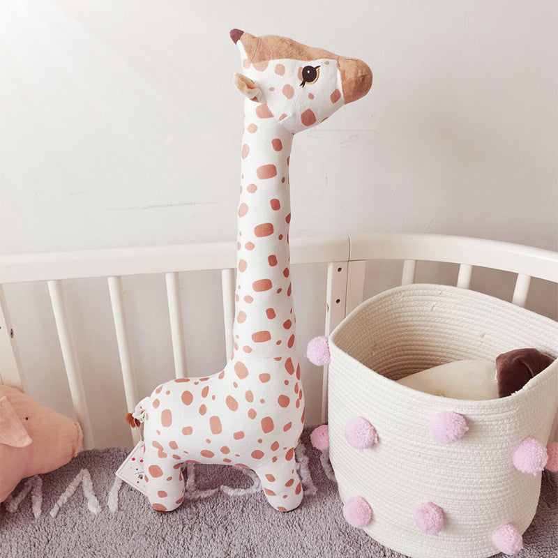 Giraffe Plush Toy | Soft Stuffed Animal Comfort Doll | Cute Kids Bedroom Gift in Premium Cotton