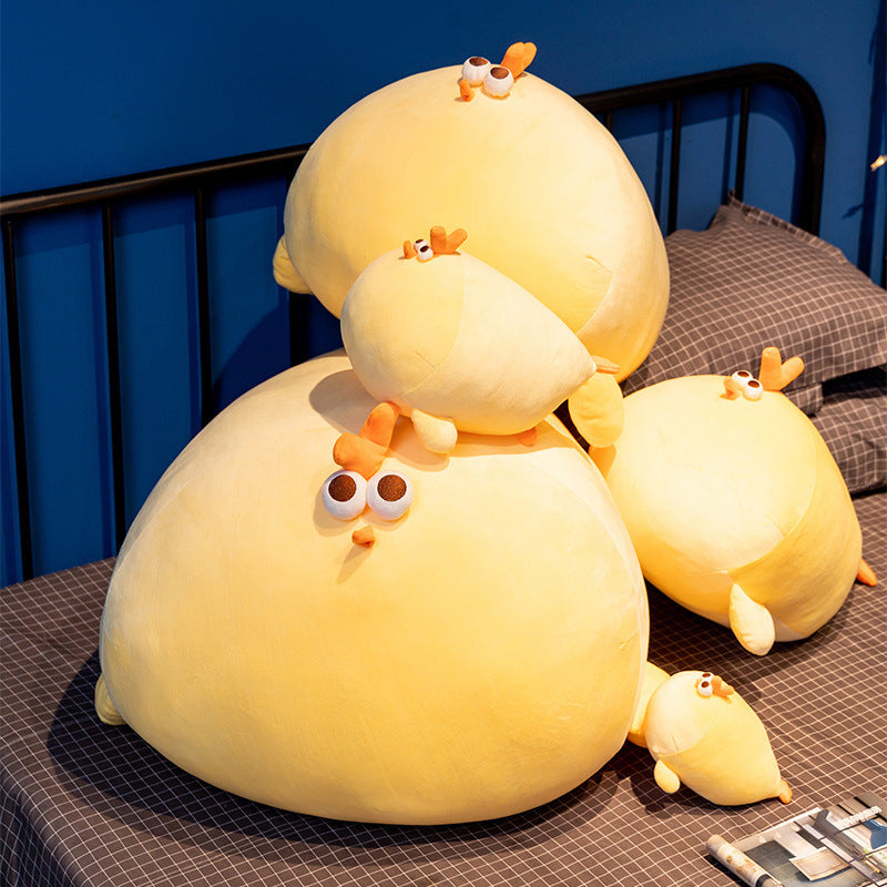 Lying Chicken Plush Toy | Soft Stuffed Animal Sleep Comfort Doll | Cute Cuddle Gift for Kids Ages 4 to 6 in Multiple Sizes