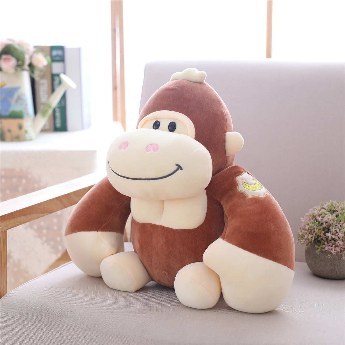Gorilla Plush Toy | Soft Stuffed Animal Ape Doll | Cute Kids Gift Ages 3 to 6 in Premium Down Cotton