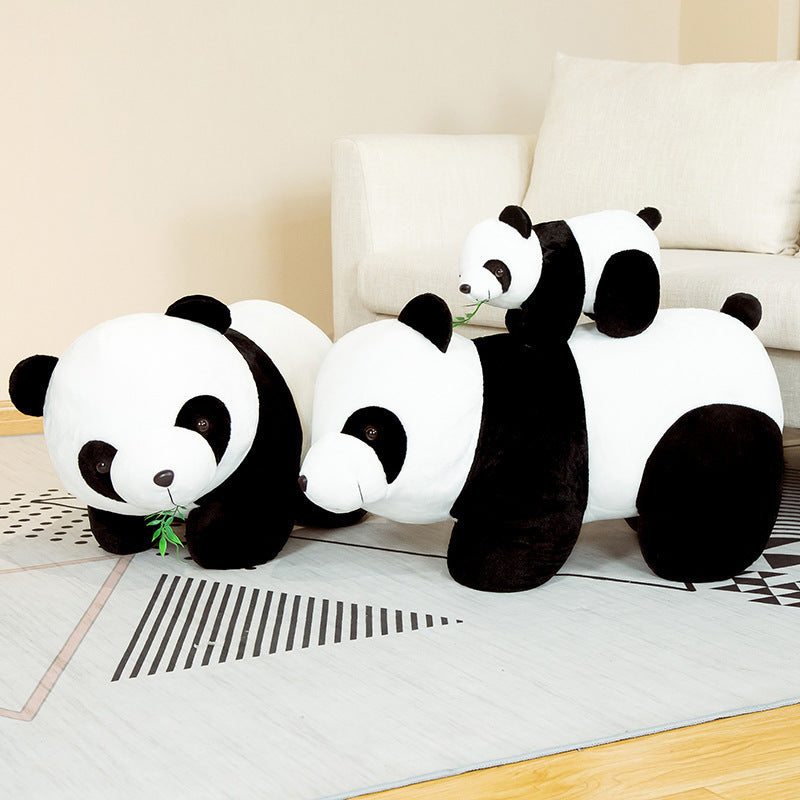 Giant Panda Plush Toy | Soft Lying Stuffed Animal Doll Cushion | Cute Kids Gift Ages 4 to 6 in Multiple Sizes