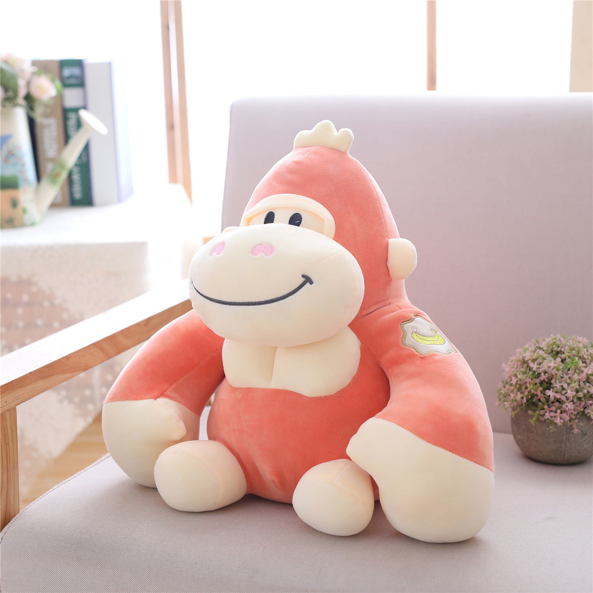 Gorilla Plush Toy | Soft Stuffed Animal Ape Doll | Cute Kids Gift Ages 3 to 6 in Premium Down Cotton