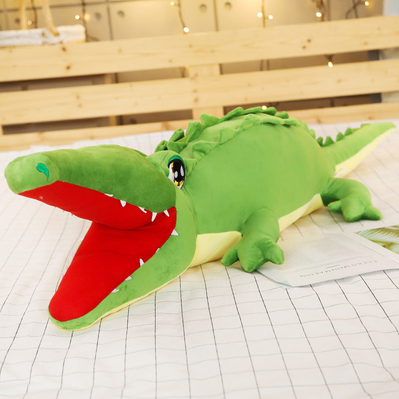 Alligator Plush Toy | Soft Stuffed Animal Crocodile Doll Cushion | Cute Novelty Gift for Kids & Animal Lovers