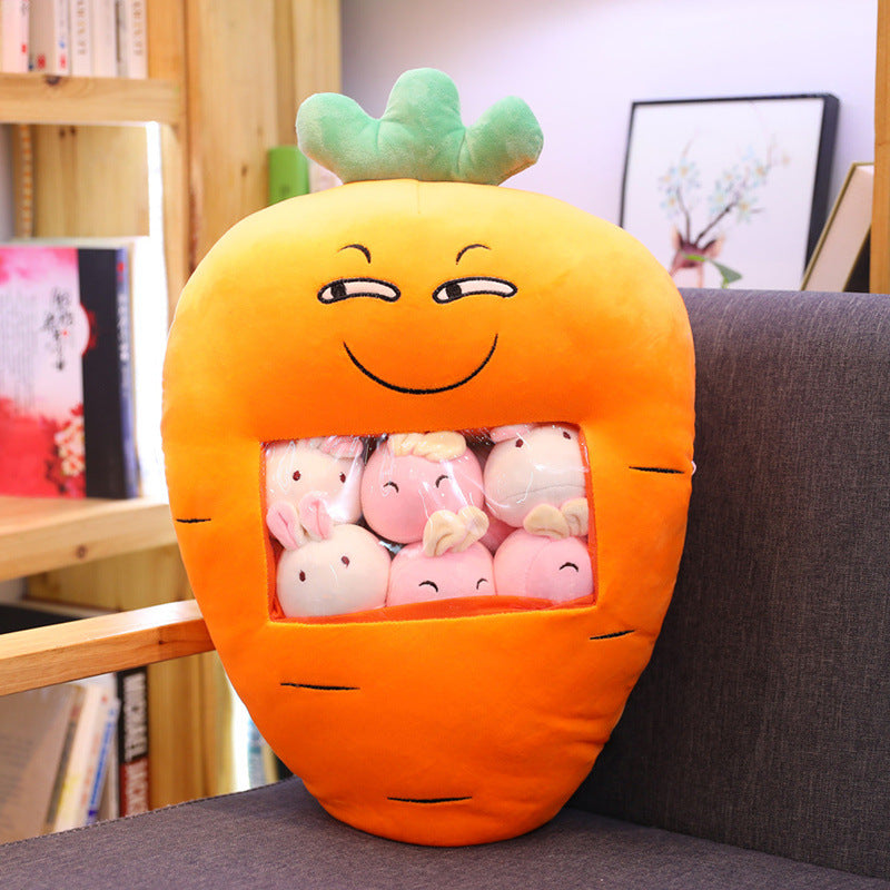 Carrot Bag Plush Toy | Super Soft Stuffed Character Doll | Cute Kids Gift Ages 4 to 6 in Multiple Styles