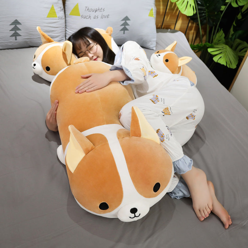 Corgi Plush Toy Doll | Soft Stuffed Animal Dog Cushion | Cute Kids Gift Under 14 in Multiple Sizes