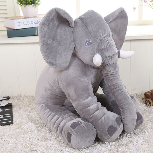 Elephant Plush Toy Pillow | Soft Stuffed Animal Sleep Comfort Doll | Cute Baby & Kids Bedtime Gift