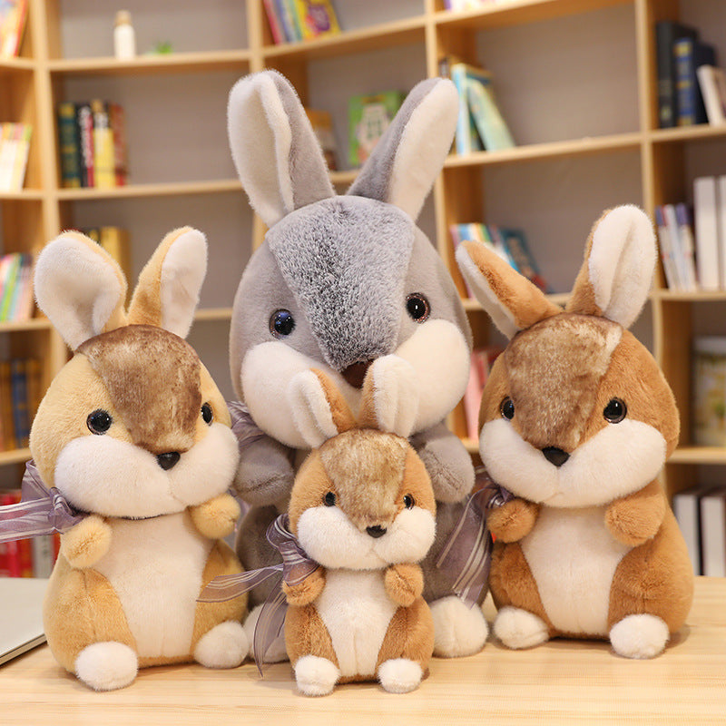 Rabbit Plush Toy | Soft Stuffed Animal Bunny Doll Cushion | Cute Cuddly Gift for Baby, Kids & Easter