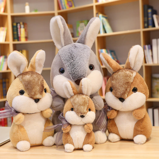 Rabbit Plush Toy | Soft Stuffed Animal Bunny Doll Cushion | Cute Cuddly Gift for Baby, Kids & Easter