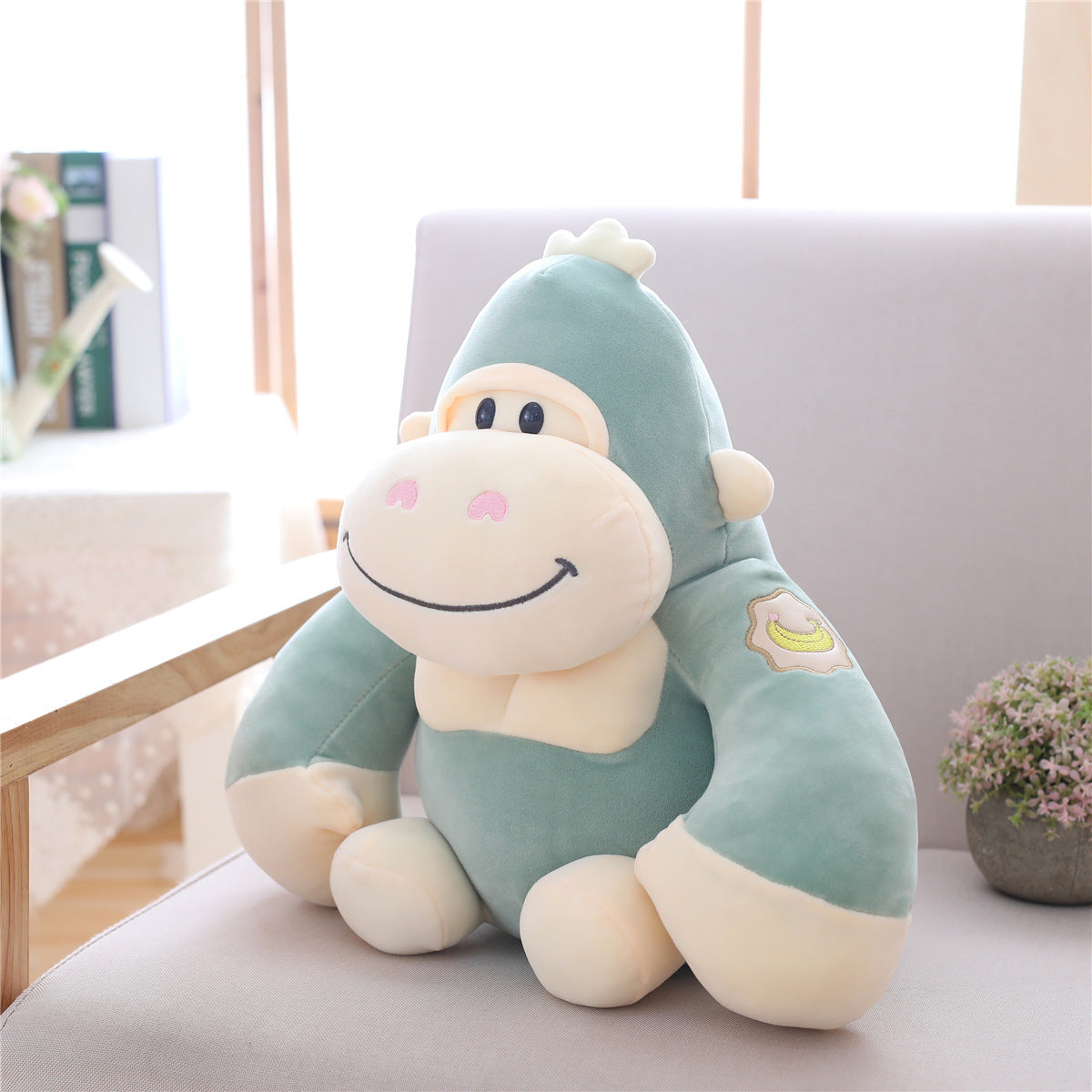 Gorilla Plush Toy | Soft Stuffed Animal Ape Doll | Cute Kids Gift Ages 3 to 6 in Premium Down Cotton