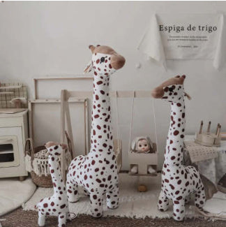 Giraffe Plush Toy | Soft Stuffed Animal Comfort Doll | Cute Kids Bedroom Gift in Premium Cotton
