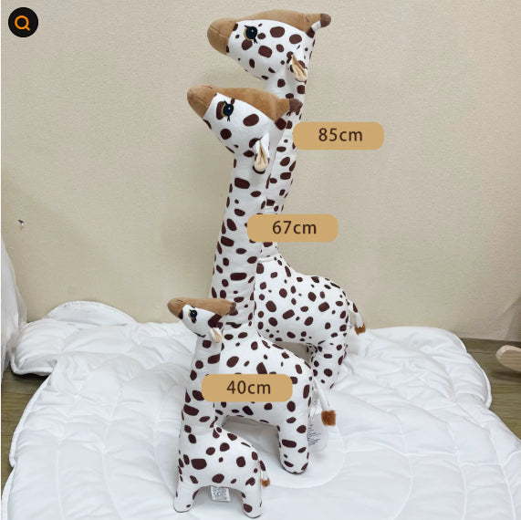 Giraffe Plush Toy | Soft Stuffed Animal Comfort Doll | Cute Kids Bedroom Gift in Premium Cotton