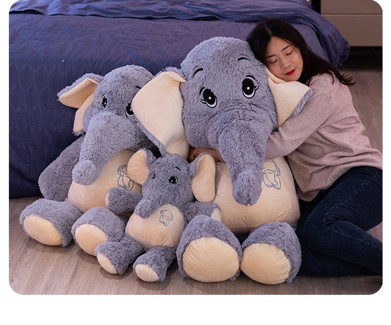 Giant Elephant Plush Toy Doll | Soft Dreamy Stuffed Animal Cushion | Romantic Gift for Girlfriend & Adults in Multiple Sizes