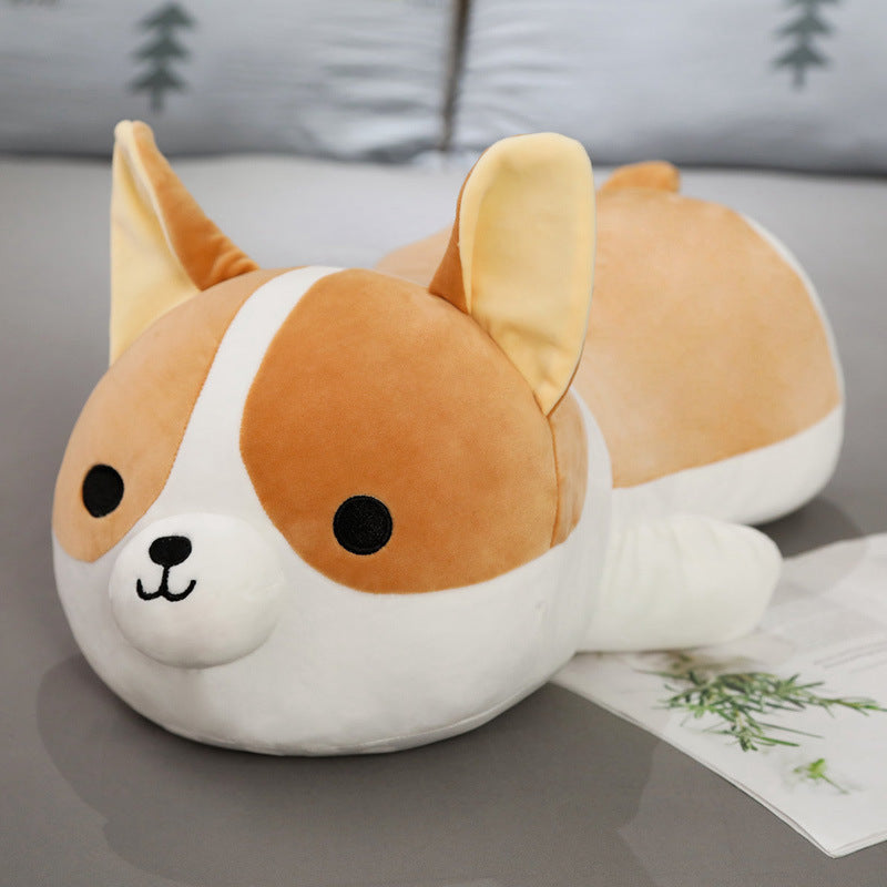 Corgi Plush Toy Doll | Soft Stuffed Animal Dog Cushion | Cute Kids Gift Under 14 in Multiple Sizes