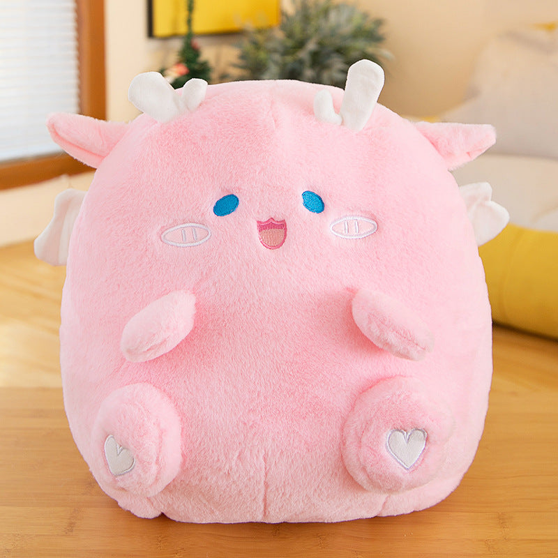 Dragon Plush Toy Pillow | Soft Stuffed Animal Dragon Doll | Cute Fantasy Cuddle Gift for Kids, Boys & Birthday