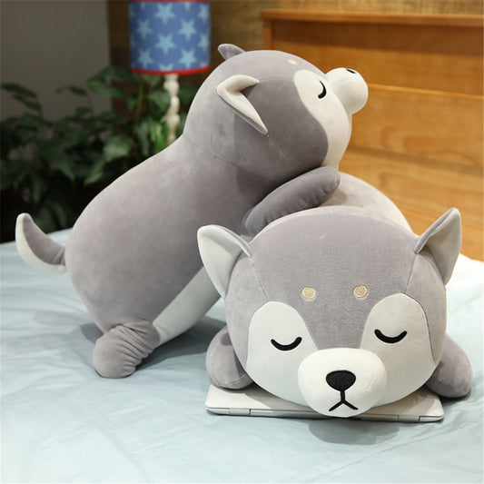 Husky Plush Toy Doll | Soft Stuffed Animal Dog Cushion | Cute Cuddly Gift for Teens & Adults in Premium Cotton
