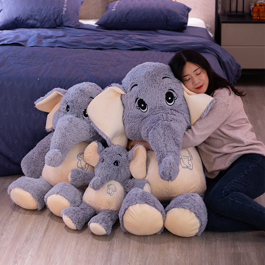 Giant Elephant Plush Toy Doll | Soft Dreamy Stuffed Animal Cushion | Romantic Gift for Girlfriend & Adults in Multiple Sizes
