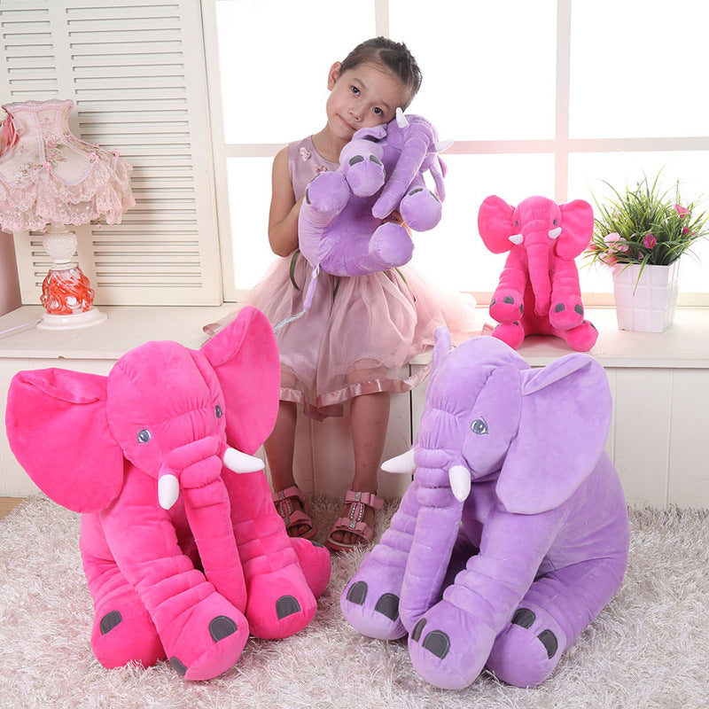 Elephant Plush Toy Pillow | Soft Stuffed Animal Sleep Comfort Doll | Cute Baby & Kids Bedtime Gift