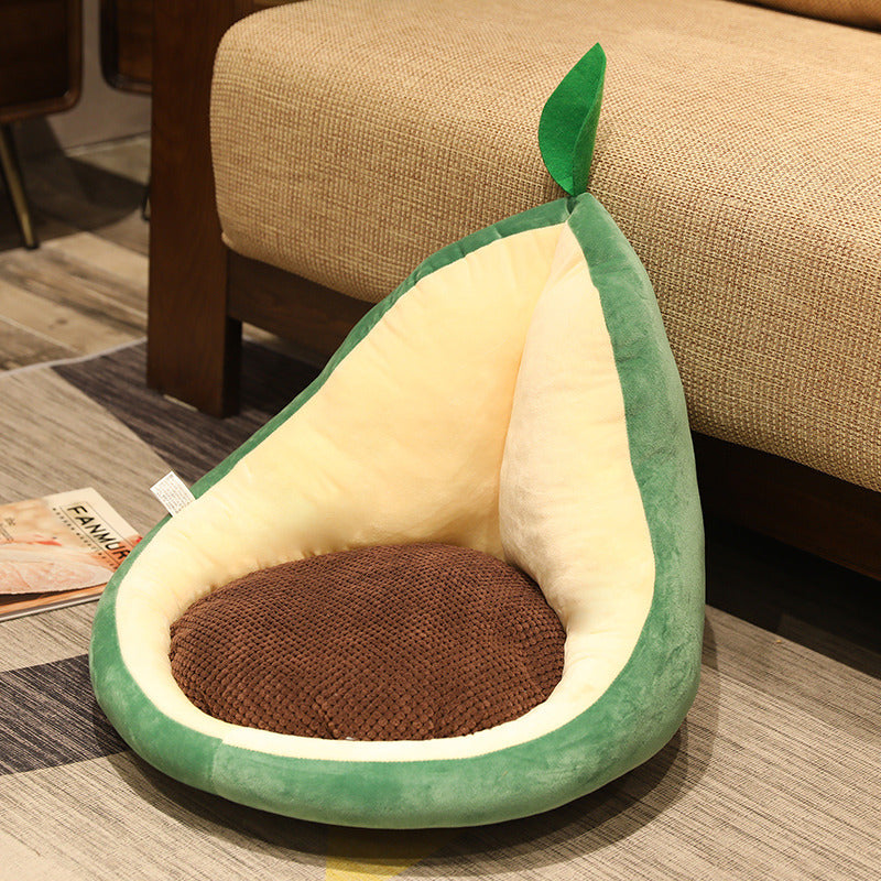 Kawaii Fruit & Cactus Plush Pillow | Soft Stuffed Avocado Carrot Cushion | Cute Novelty Home Office Chair Seat Décor Gift