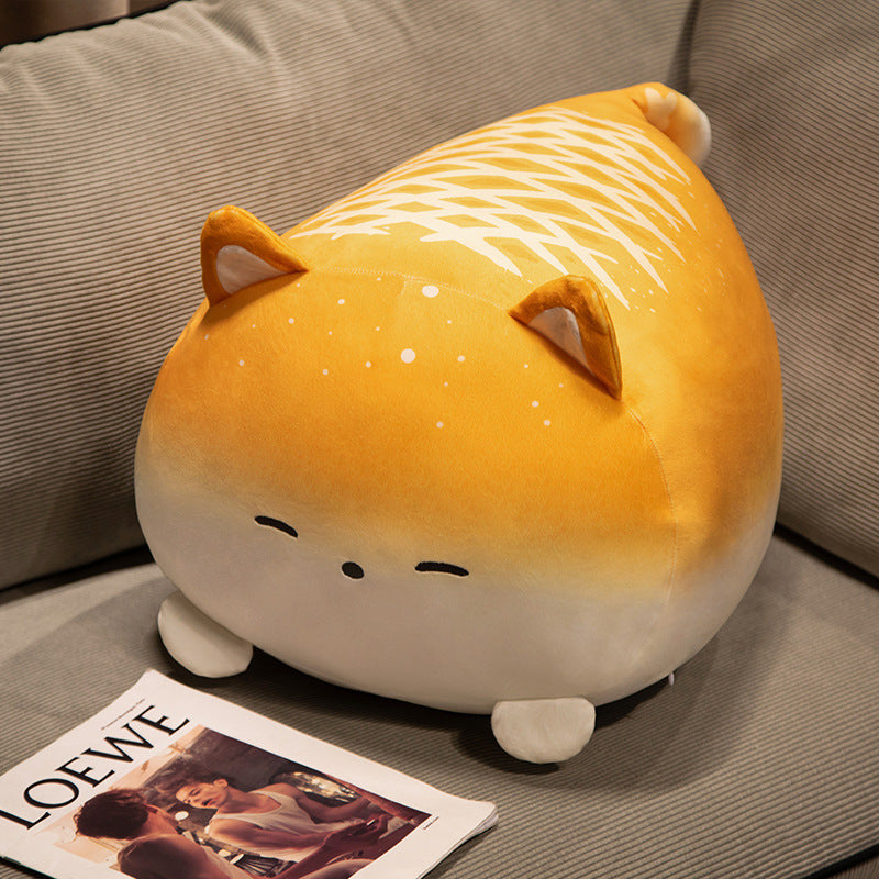Cat Cinnamon Roll Plush Toy Pillow | Soft Stuffed Kawaii Food Cat Cushion | Cute Novelty Gift in Multiple Styles