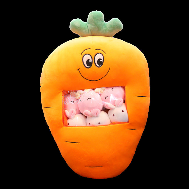 Carrot Bag Plush Toy | Super Soft Stuffed Character Doll | Cute Kids Gift Ages 4 to 6 in Multiple Styles