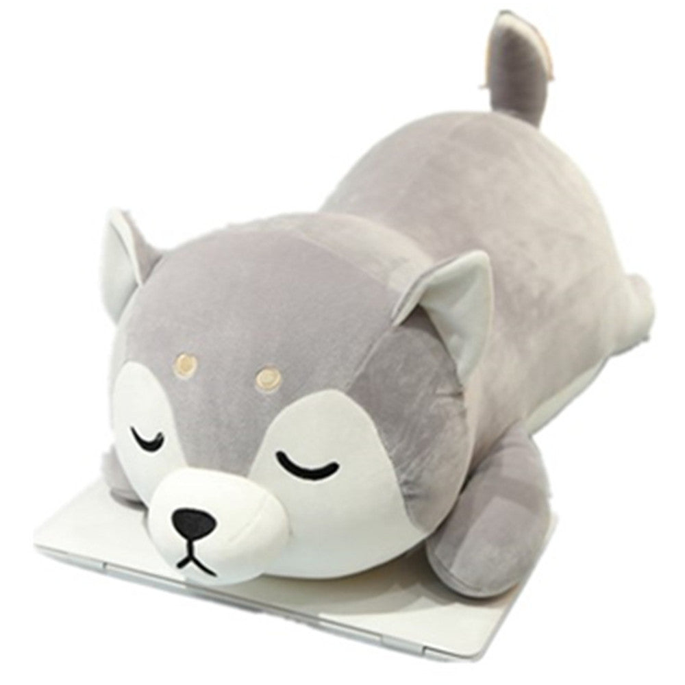 Husky Plush Toy Doll | Soft Stuffed Animal Dog Cushion | Cute Cuddly Gift for Teens & Adults in Premium Cotton