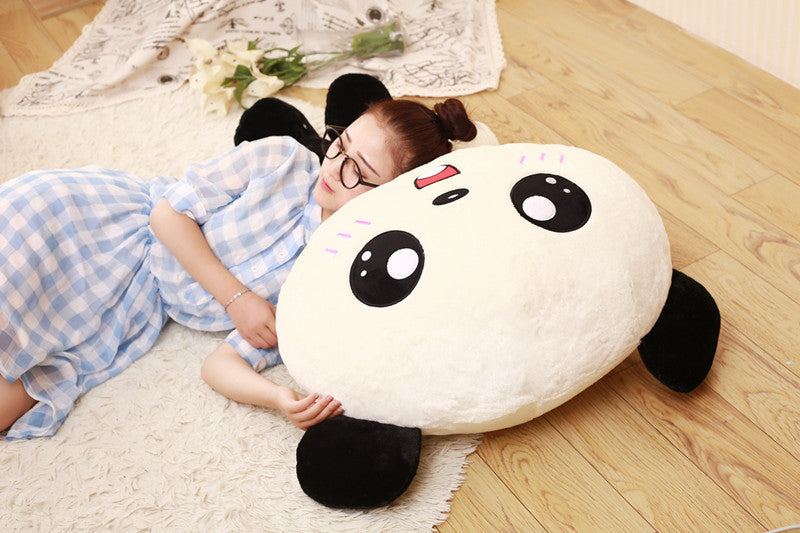 Giant Panda Plush Toy | Big Head Stuffed Animal Pillow | Soft Kawaii Bear Gift for Kids, Baby Girls & Birthday