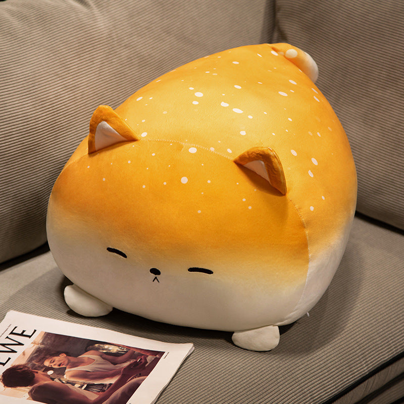 Cat Cinnamon Roll Plush Toy Pillow | Soft Stuffed Kawaii Food Cat Cushion | Cute Novelty Gift in Multiple Styles