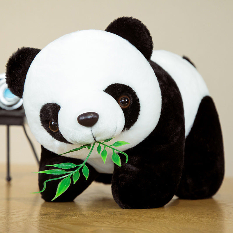 Giant Panda Plush Toy | Soft Lying Stuffed Animal Doll Cushion | Cute Kids Gift Ages 4 to 6 in Multiple Sizes