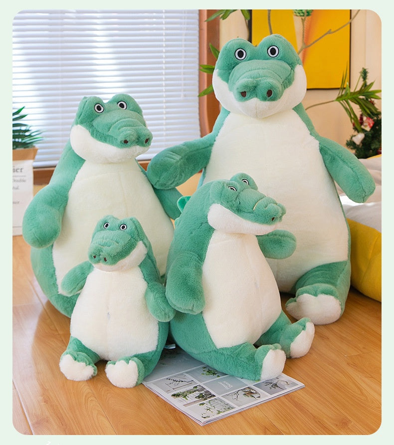 Crocodile Plush Toy Pillow | Large Soft Stuffed Animal Doll Cushion | Cute Novelty Gift for Kids & Adults