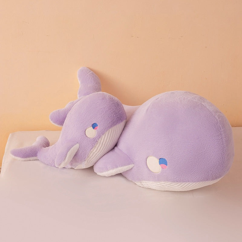 Whale Plush Toy Doll | Soft Stuffed Animal Healing Cushion | Cute Aesthetic Gift for Teens & Young Adults in Multiple Sizes