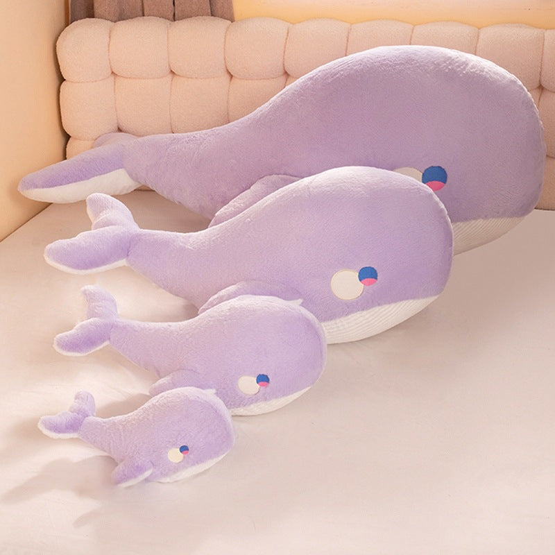 Whale Plush Toy Doll | Soft Stuffed Animal Healing Cushion | Cute Aesthetic Gift for Teens & Young Adults in Multiple Sizes