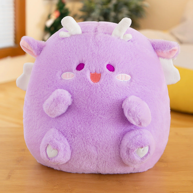 Dragon Plush Toy Pillow | Soft Stuffed Animal Dragon Doll | Cute Fantasy Cuddle Gift for Kids, Boys & Birthday