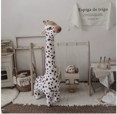 Giraffe Plush Toy | Soft Stuffed Animal Comfort Doll | Cute Kids Bedroom Gift in Premium Cotton