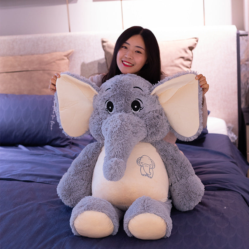 Giant Elephant Plush Toy Doll | Soft Dreamy Stuffed Animal Cushion | Romantic Gift for Girlfriend & Adults in Multiple Sizes
