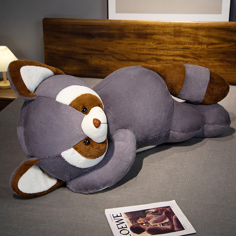 Raccoon Plush Toy Doll | Soft Stuffed Animal Throw Pillow Cushion | Cute Kids Party Gift in Multiple Sizes & Styles