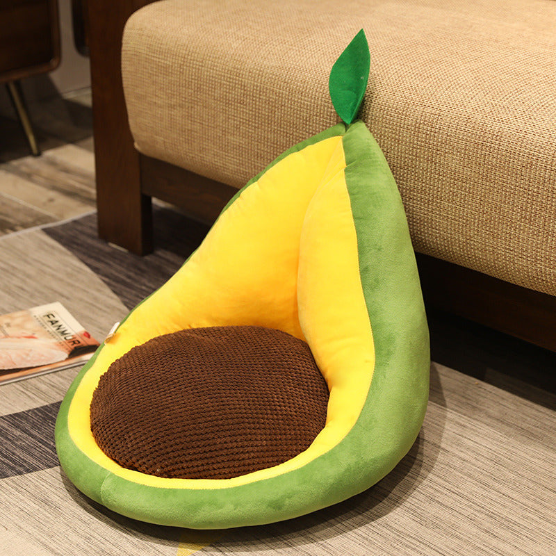 Kawaii Fruit & Cactus Plush Pillow | Soft Stuffed Avocado Carrot Cushion | Cute Novelty Home Office Chair Seat Décor Gift